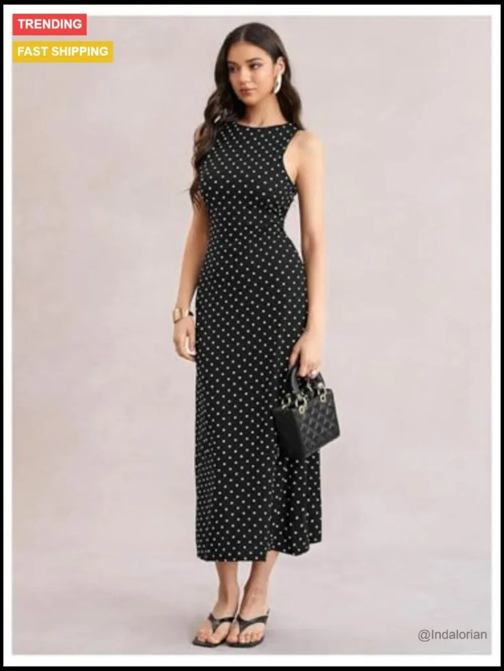 Polka Dots Backless Dress Sleeveless Formal Wrap Corset High Waist